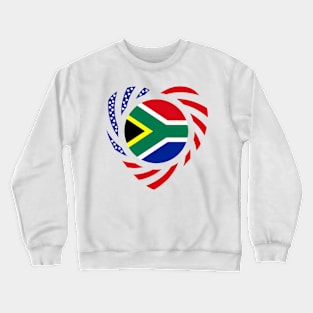 South African American Multinational Patriot (Heart) Crewneck Sweatshirt